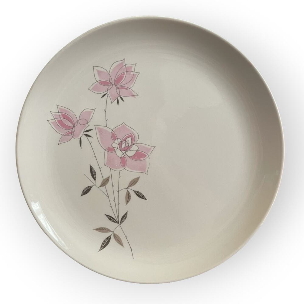Vintage ROSE SACHET  Dinner Plate by Taylor Smith & Taylor Co USA